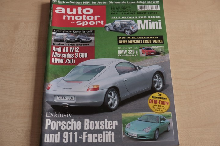 Deckblatt Auto Motor und Sport (09/2001)